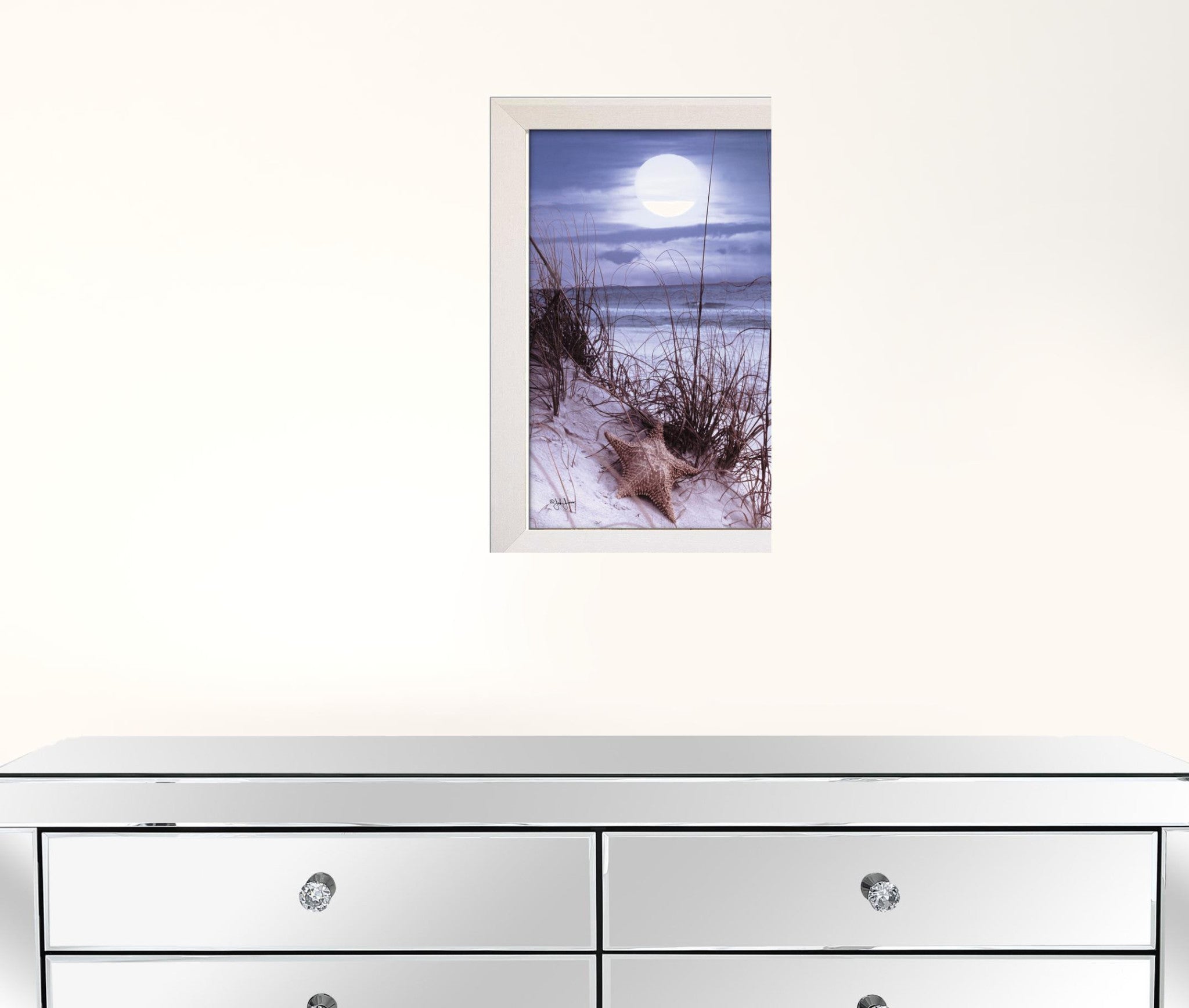 The Seashore White Framed Print Wall Art