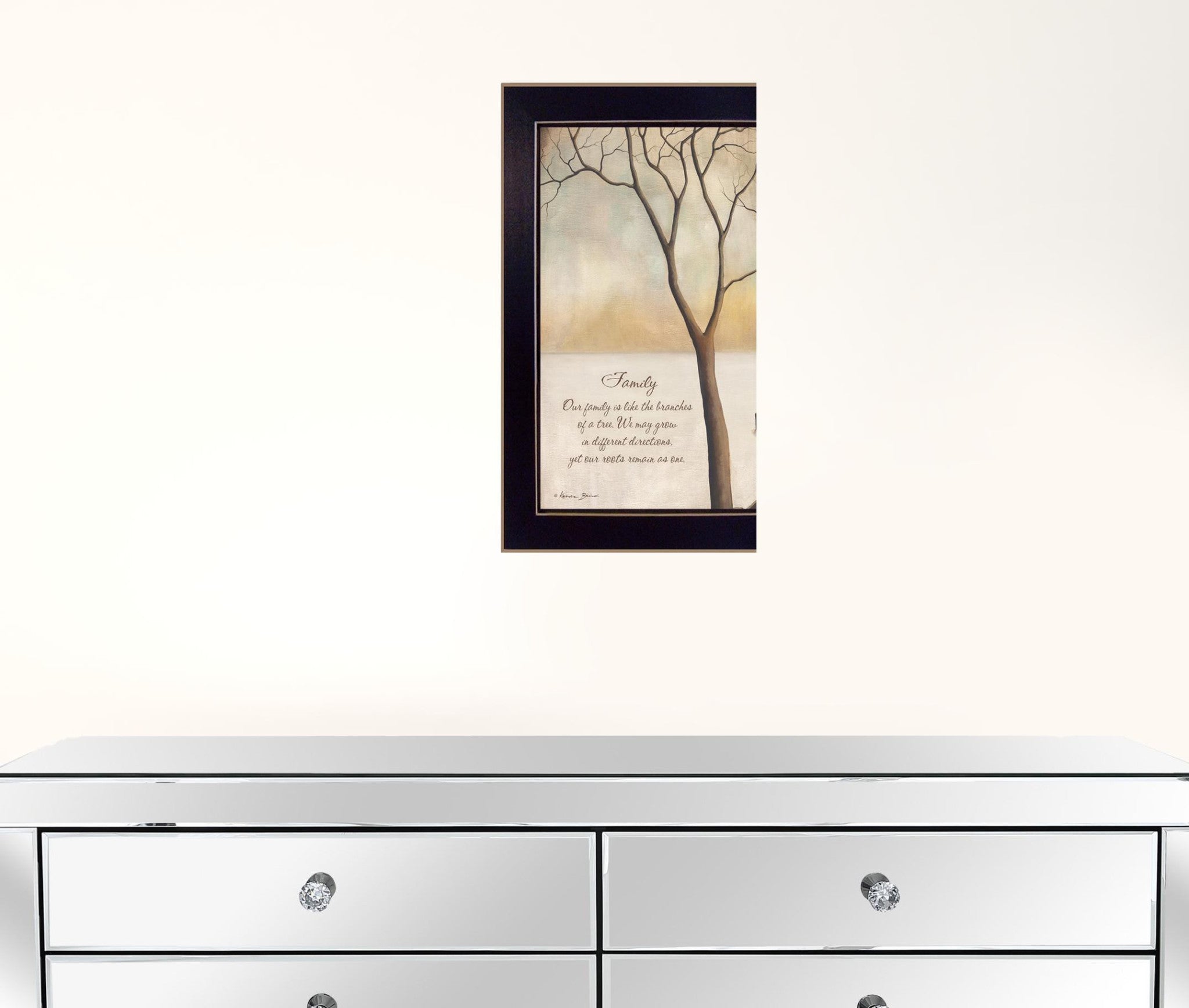 Family 1 Black Framed Print Wall Art