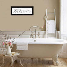 No Selfies In The Bathroom 3 Black Framed Print Wall Art