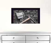 Coal Mining 1 Black Framed Print Wall Art