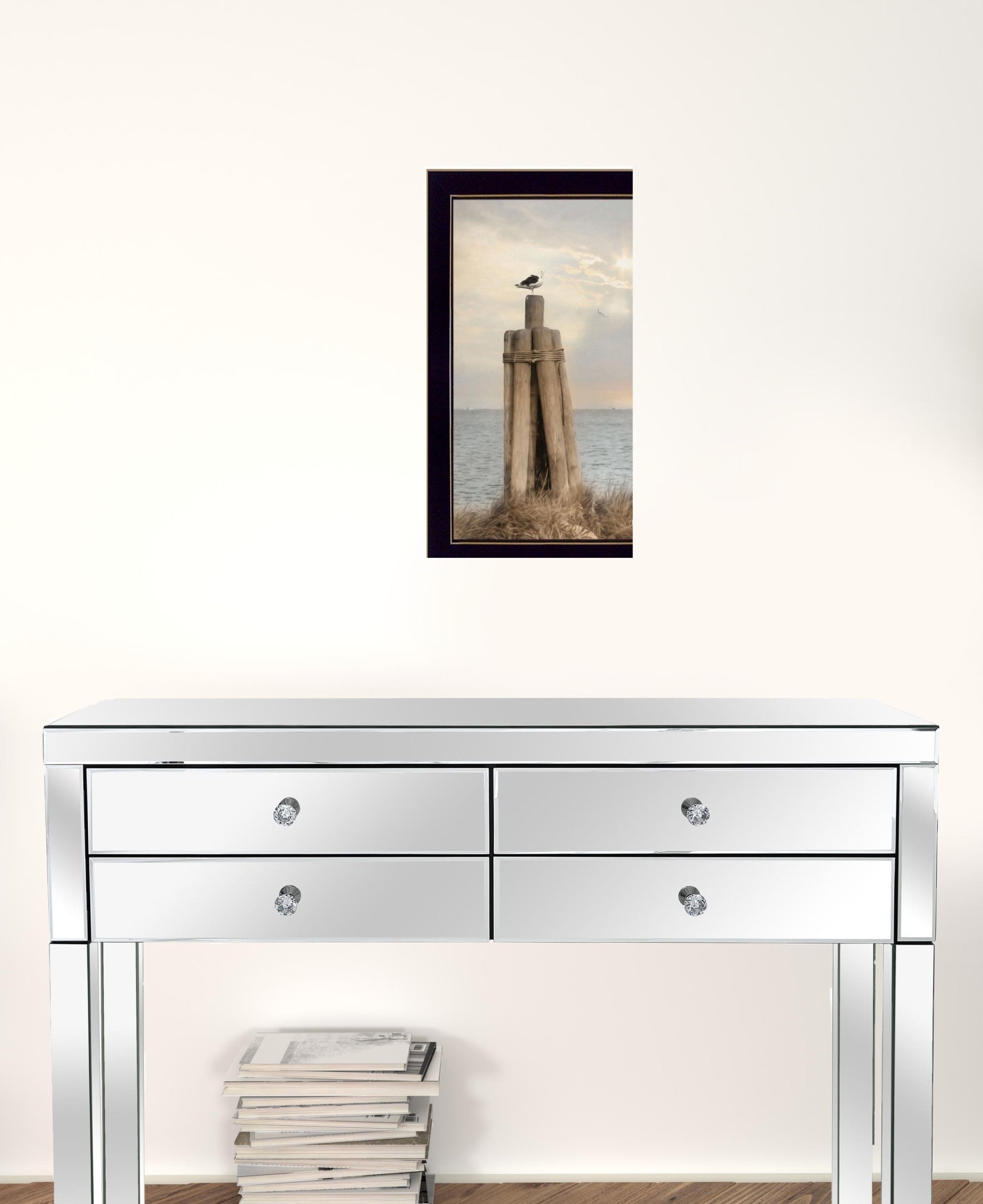 Birds Eye View 1 Black Framed Print Wall Art