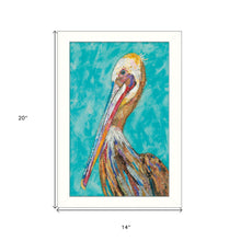 Pelican II White Framed Print Wall Art
