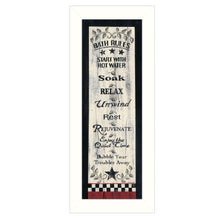 Bath Rules 7 White Framed Print Wall Art
