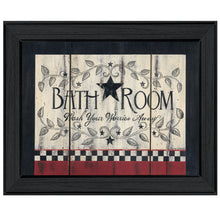 Bathroom 6 Black Framed Print Wall Art