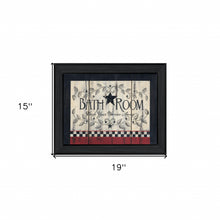 Bathroom 6 Black Framed Print Wall Art