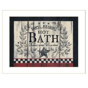 Hot Bath 11 White Framed Print Wall Art