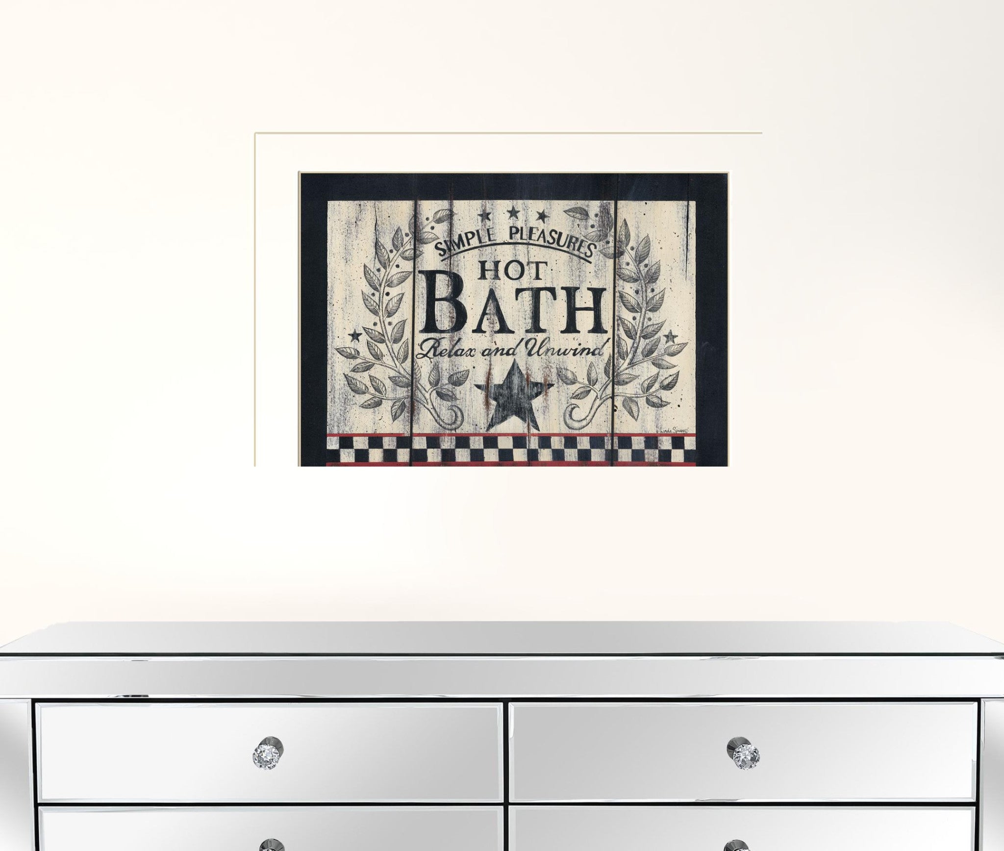 Hot Bath 11 White Framed Print Wall Art