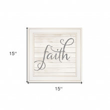 Simple Words - Faith 1 White Framed Print Wall Art