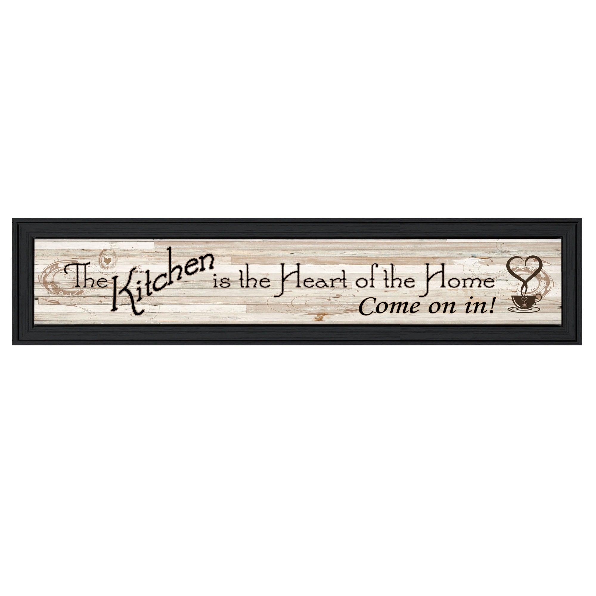 Kitchen Is The Heart Of The Home 1 Black Framed Print Wall Art