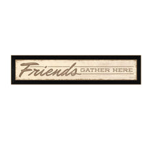 Friend A Gather Here 2 Black Framed Print Wall Art