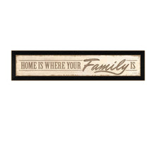 Home Is? 2 Black Framed Print Wall Art