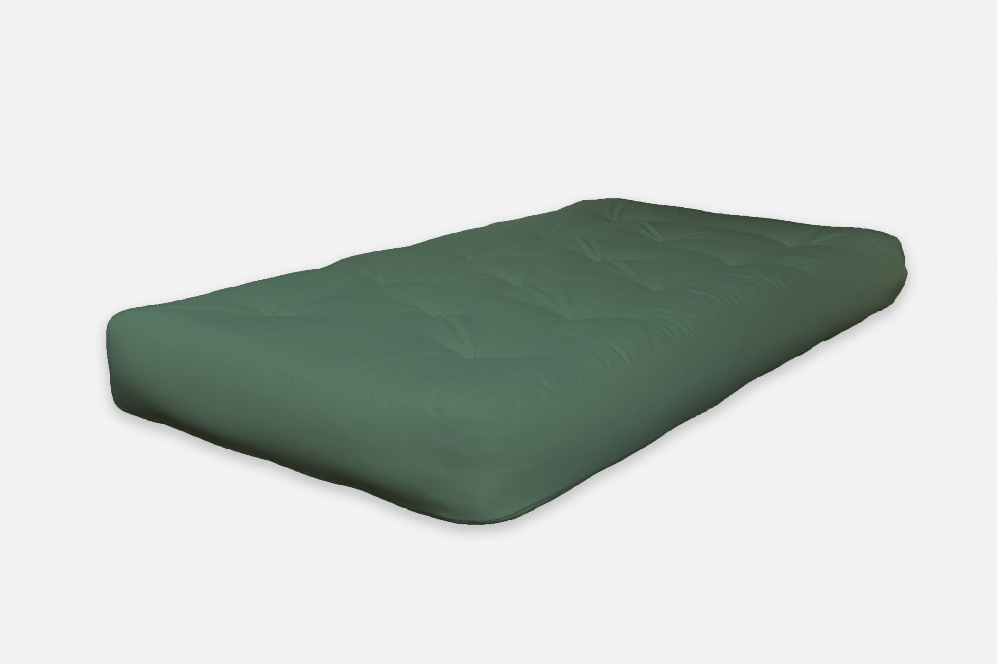 8" Green Double Poly Single Foam Futon Queen Mattress
