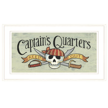 Captains Quarters 1 White Framed Print Wall Art