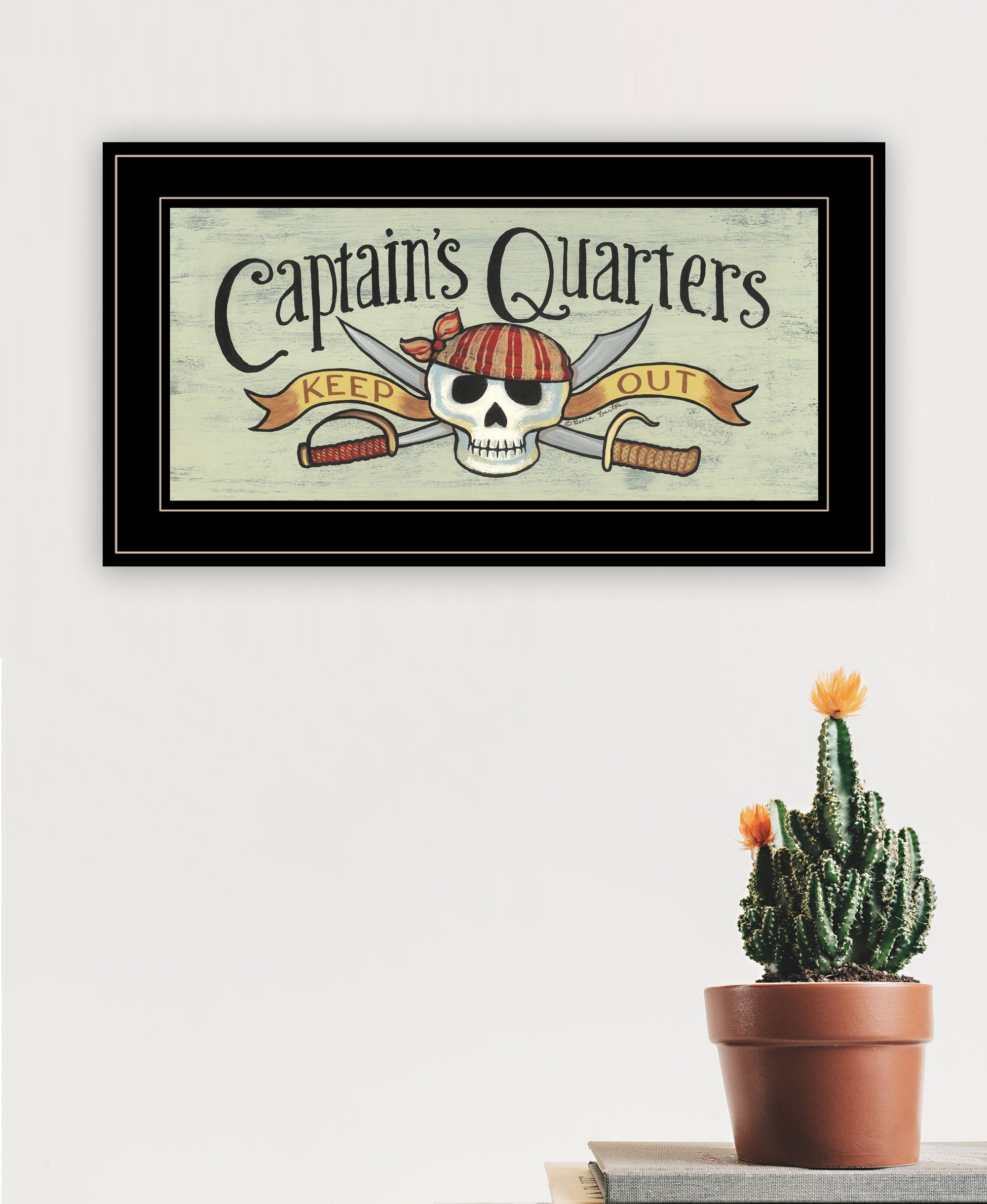 Captains Quarters 2 Black Framed Print Wall Art