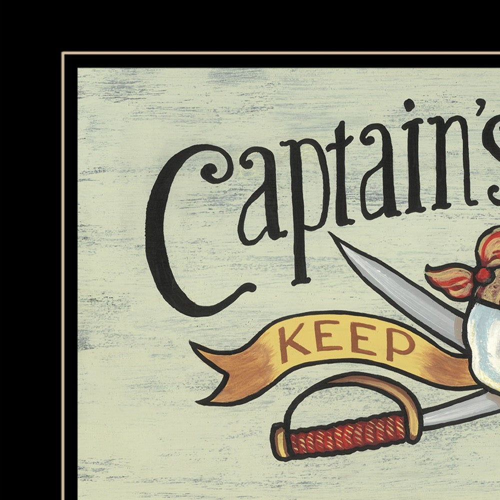Captains Quarters 2 Black Framed Print Wall Art