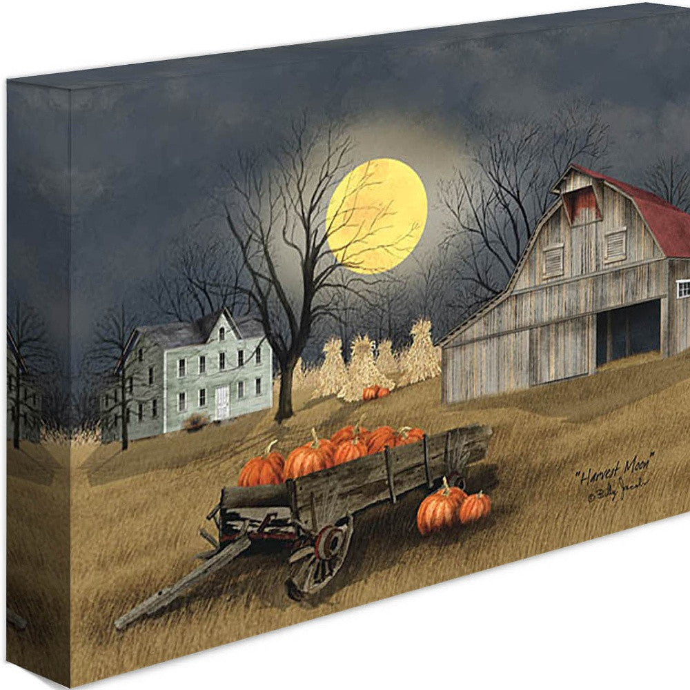 Harvest Moon 4 Wrapped Canvas Print Wall Art