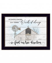 Winds Of Change 3 Black Framed Print Wall Art