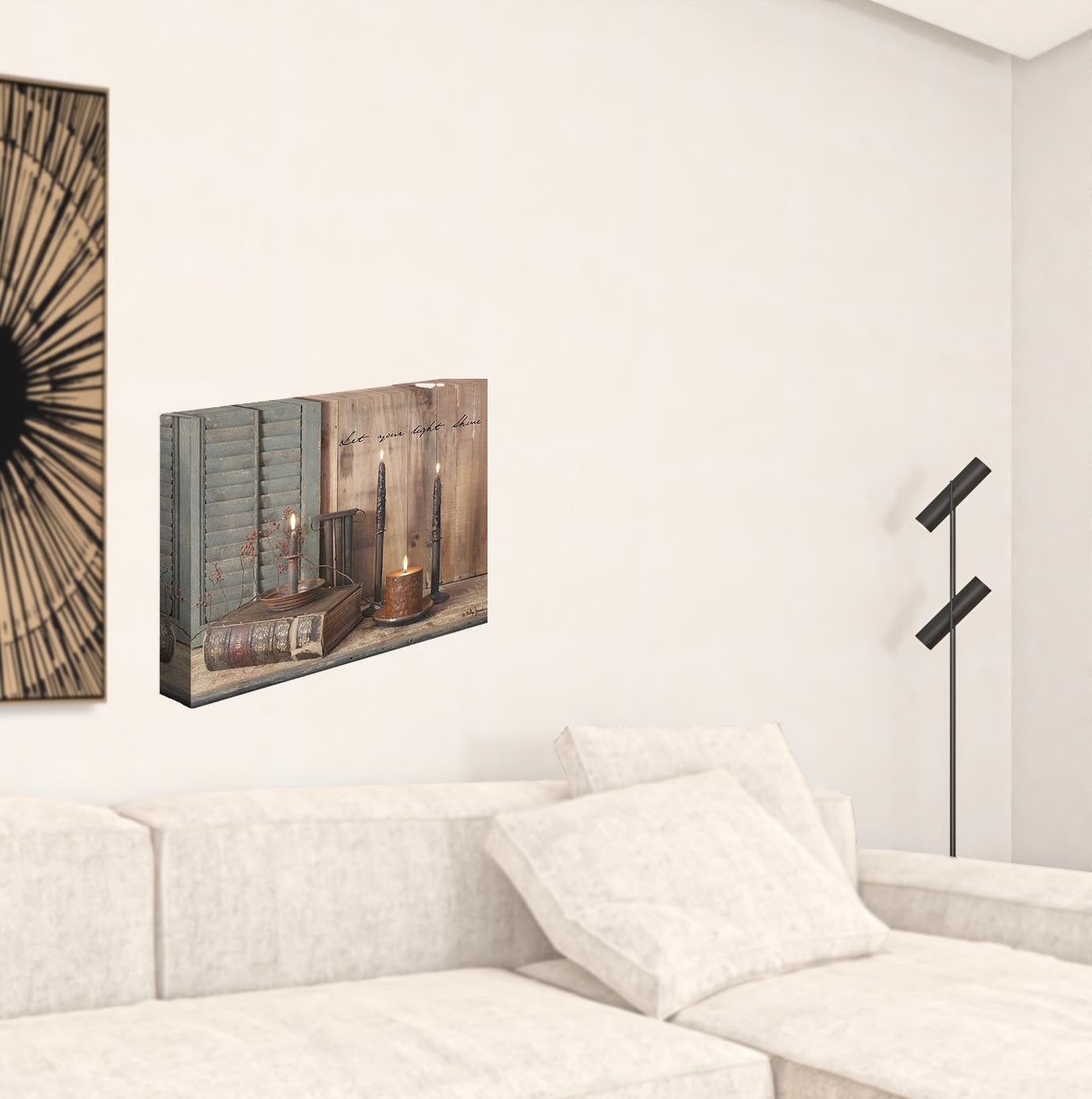 Let Your Light Shine Wrapped Canvas Print Wall Art