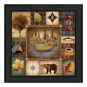 At The Lake 2 Black Framed Print Wall Art