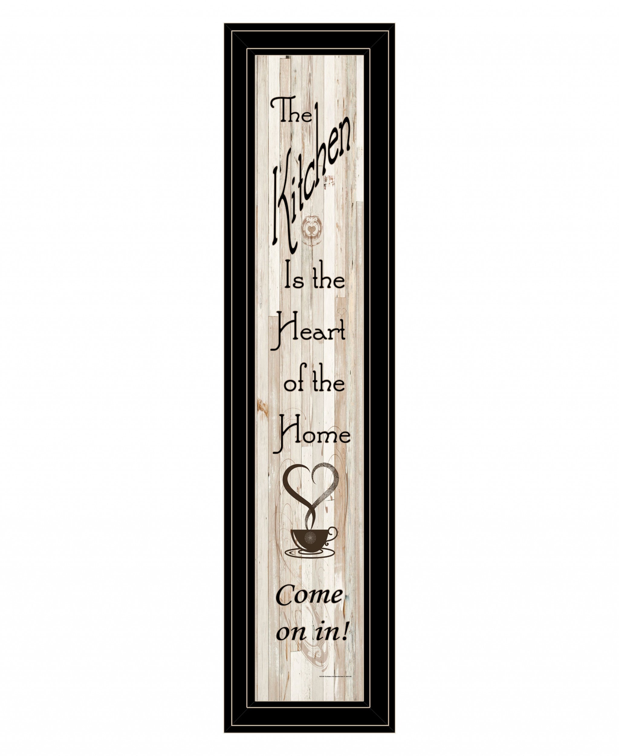 Kitchen Is The Heart Of The Home 17 Black Framed Print Wall Art