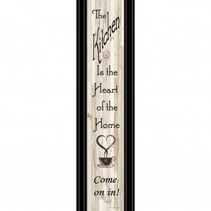 Kitchen Is The Heart Of The Home 17 Black Framed Print Wall Art