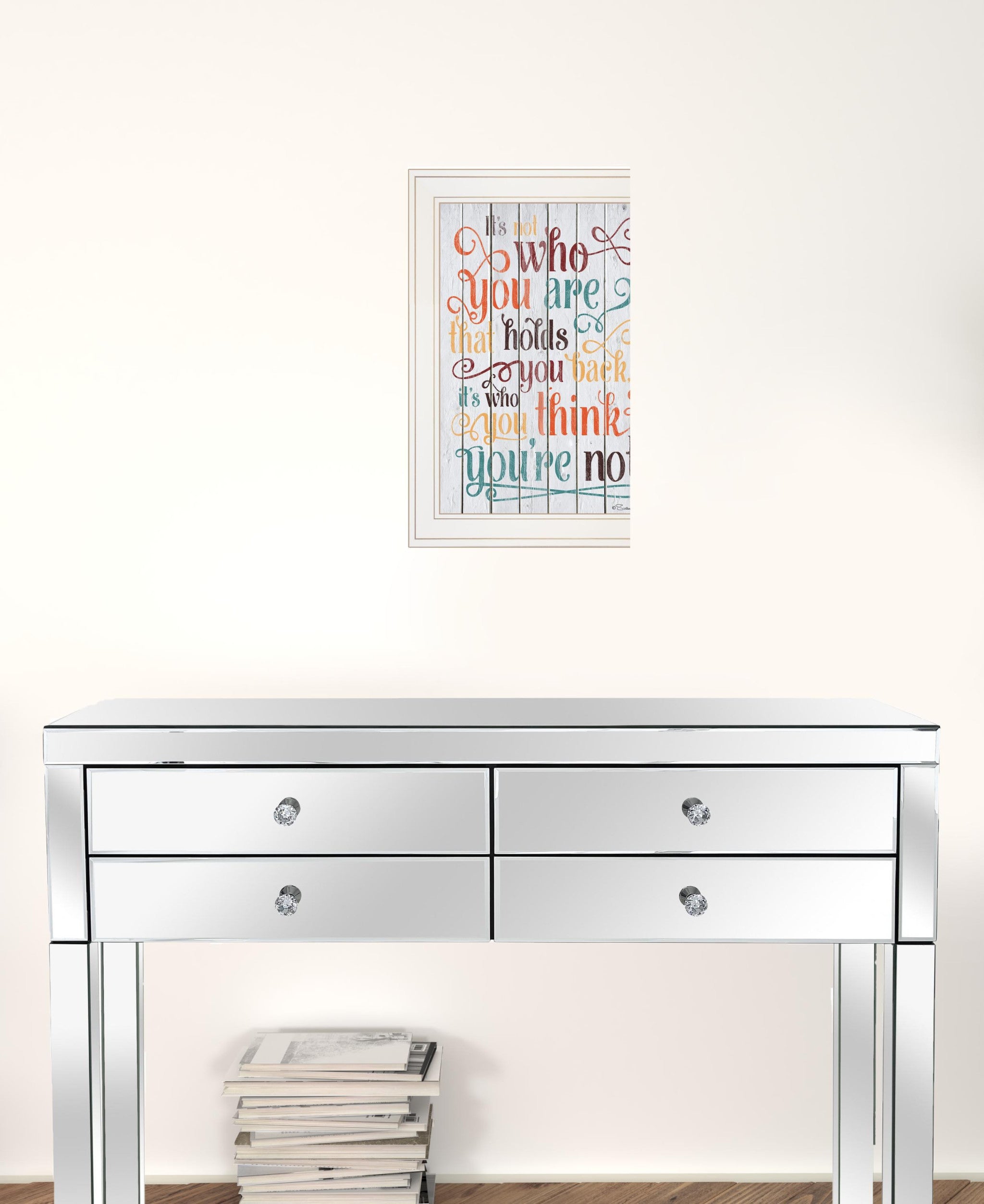 Who You Think You Are 2 White Framed Print Wall Art
