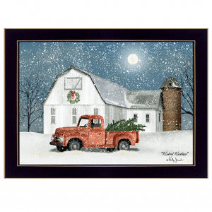 Wintry Weather 1 Black Framed Print Wall Art