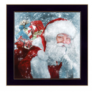 Santas Presents 1 Black Framed Print Wall Art