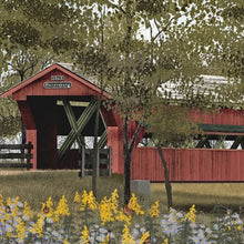 Pottersburg Bridge 3 White Wrapped Canvas Print Wall Art