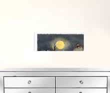 Spooky Harvest Moon 5 White Wrapped Canvas Print Wall Art