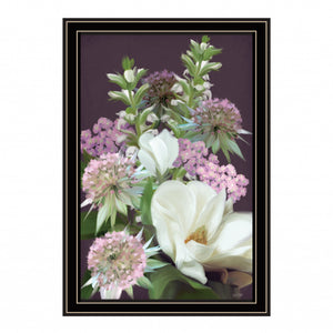 Wild For Plum Bouquet 2 Black Framed Print Wall Art