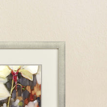 Chickadee With Orchid Framed Art Gold Picture Frame Print Wall Art