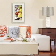 Chickadee With Bonsai Framed Art Gold Picture Frame Print Wall Art