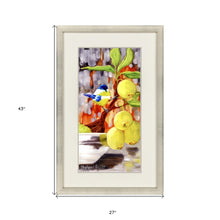 Chickadee With Bonsai Framed Art Gold Picture Frame Print Wall Art