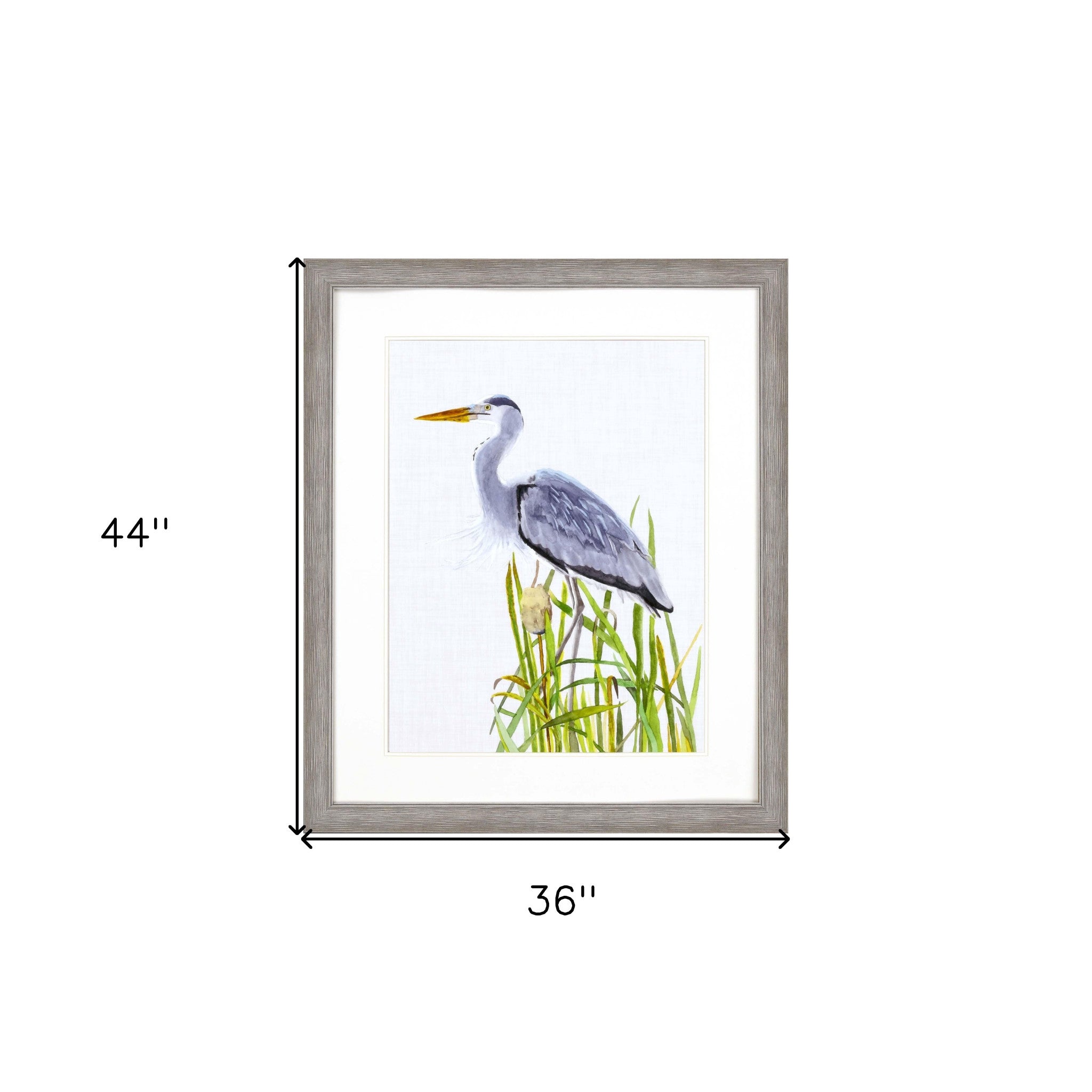 Waterbirds Ii Framed Art Silver Picture Frame Print Wall Art
