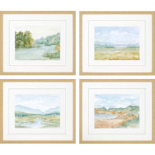 Set Of Four Watercolour Set Of 4 Framed Art Gold Picture Frame Print Wall Art
