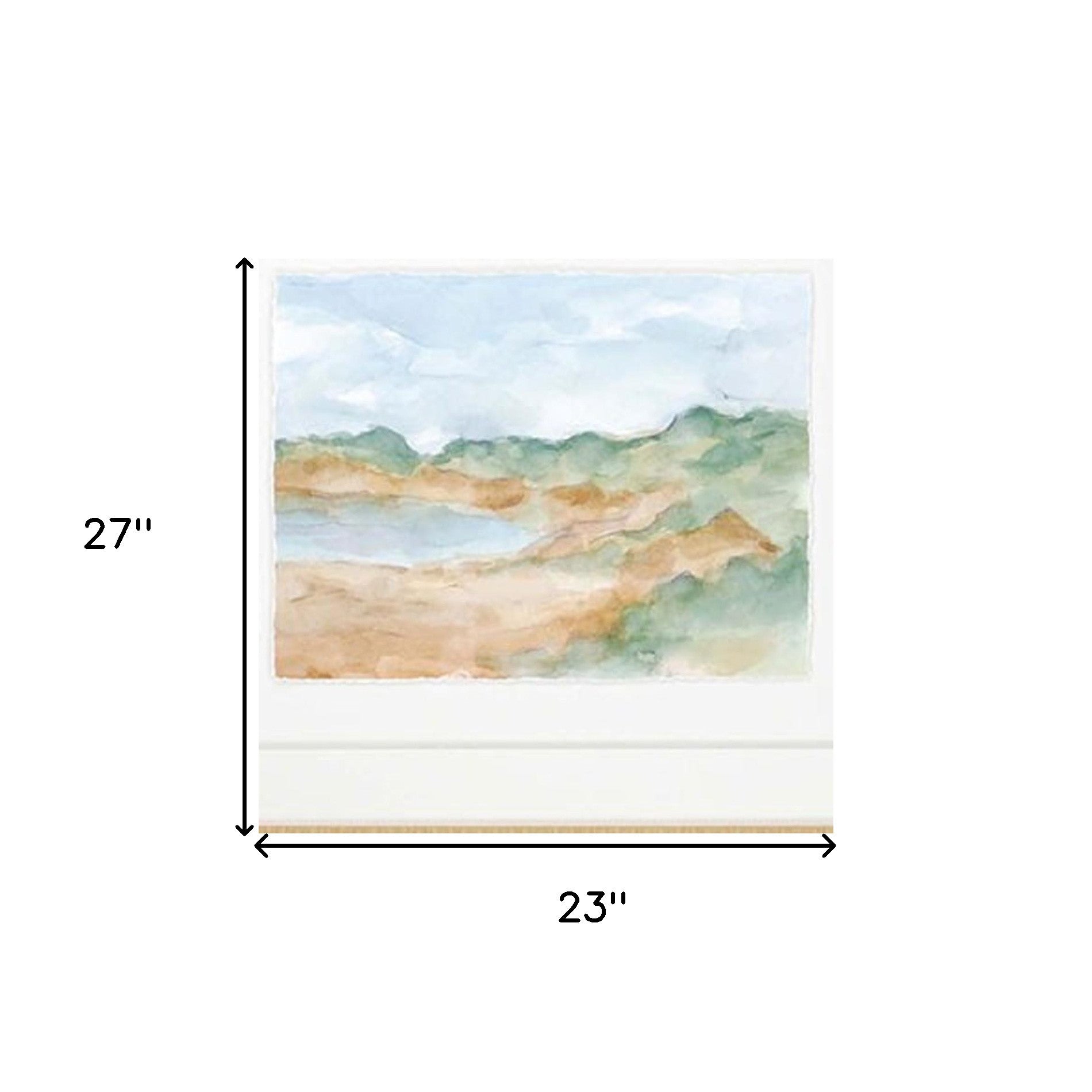 Set Of Four Watercolour Set Of 4 Framed Art Gold Picture Frame Print Wall Art