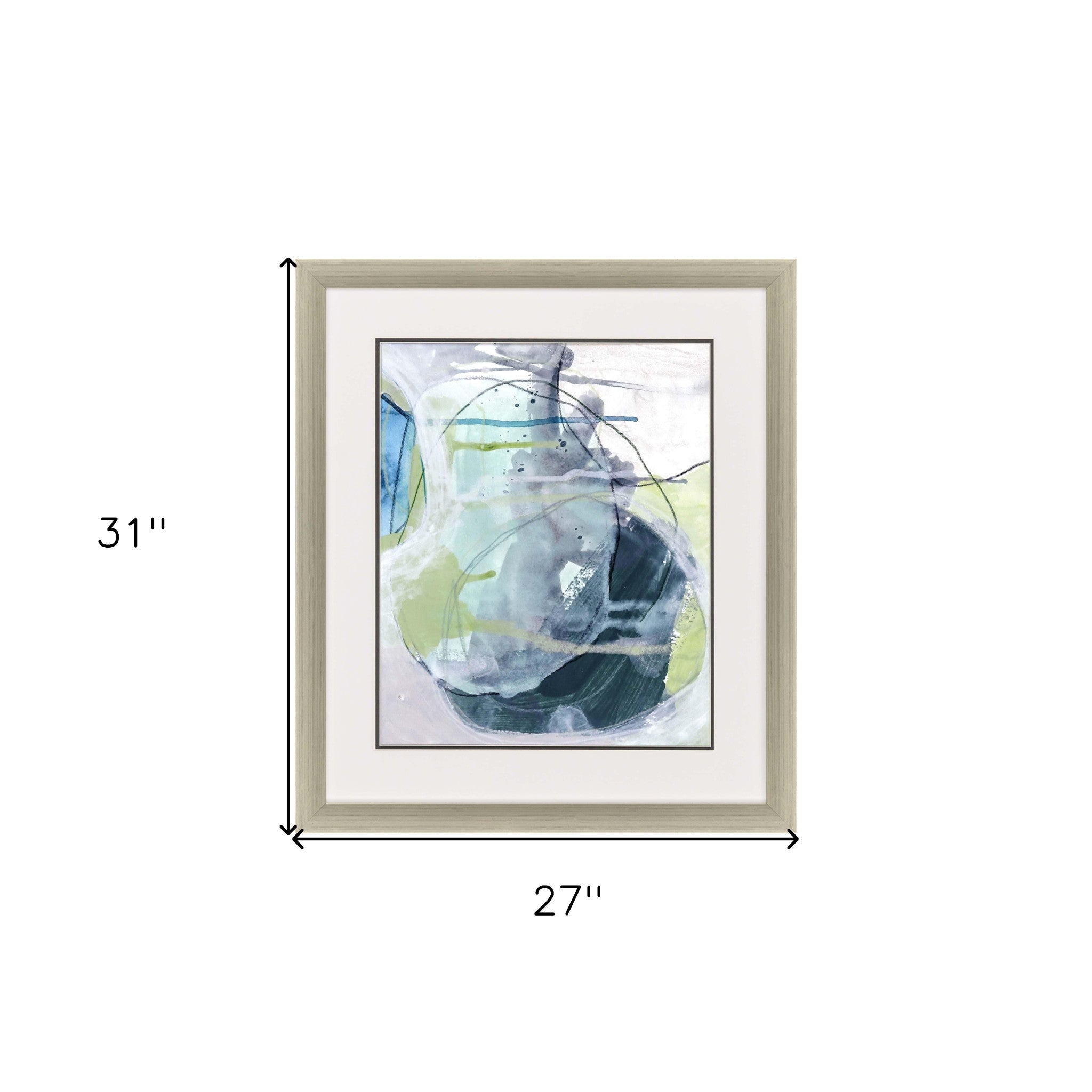 Sea Stone I Framed Art Silver Picture Frame Print Wall Art