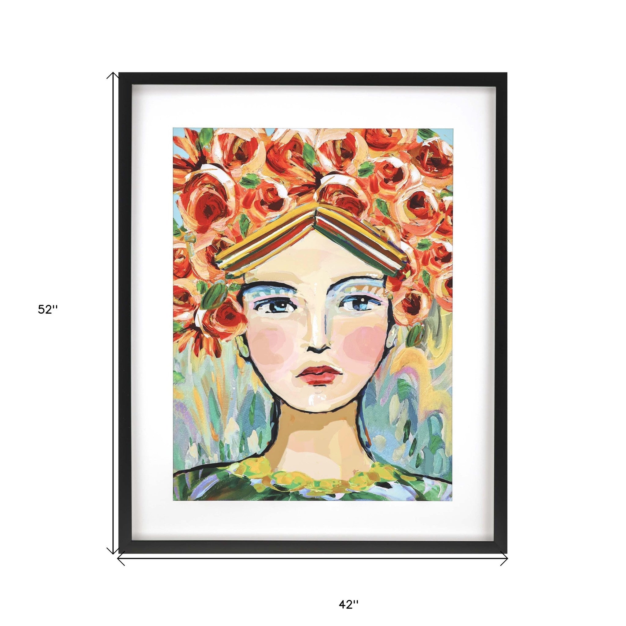 Adana Framed Art Black Picture Frame Print Wall Art