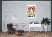 Adana Framed Art Black Picture Frame Print Wall Art