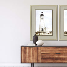 Rustic Lighthouse I Framed Art Silver Picture Frame Print Wall Art