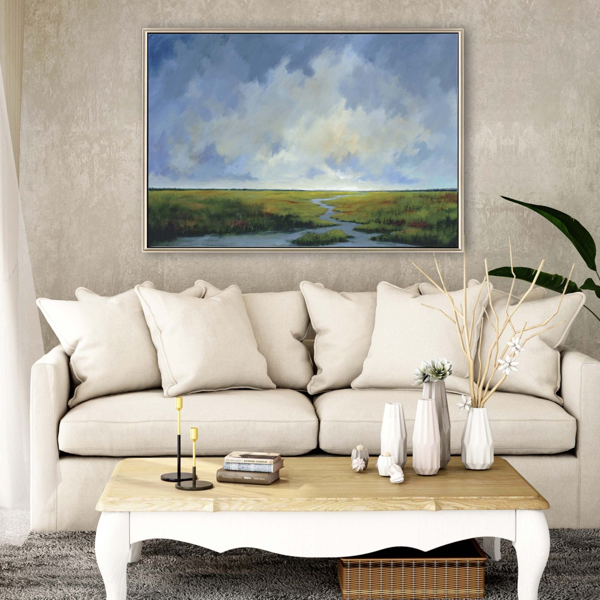 Journey Home Canvas Silver Floater Frame Print Wall Art