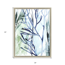 Sea Leaves Ii Framed Art Silver Picture Frame Print Wall Art
