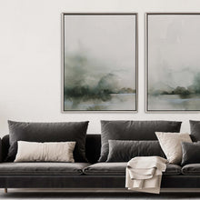 Heavy Fog I Canvas Silver Floater Frame Print Wall Art