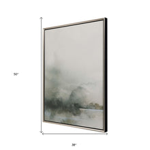 Heavy Fog I Canvas Silver Floater Frame Print Wall Art