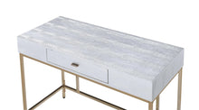 Champagne And Silver Metal Tube Desk 43