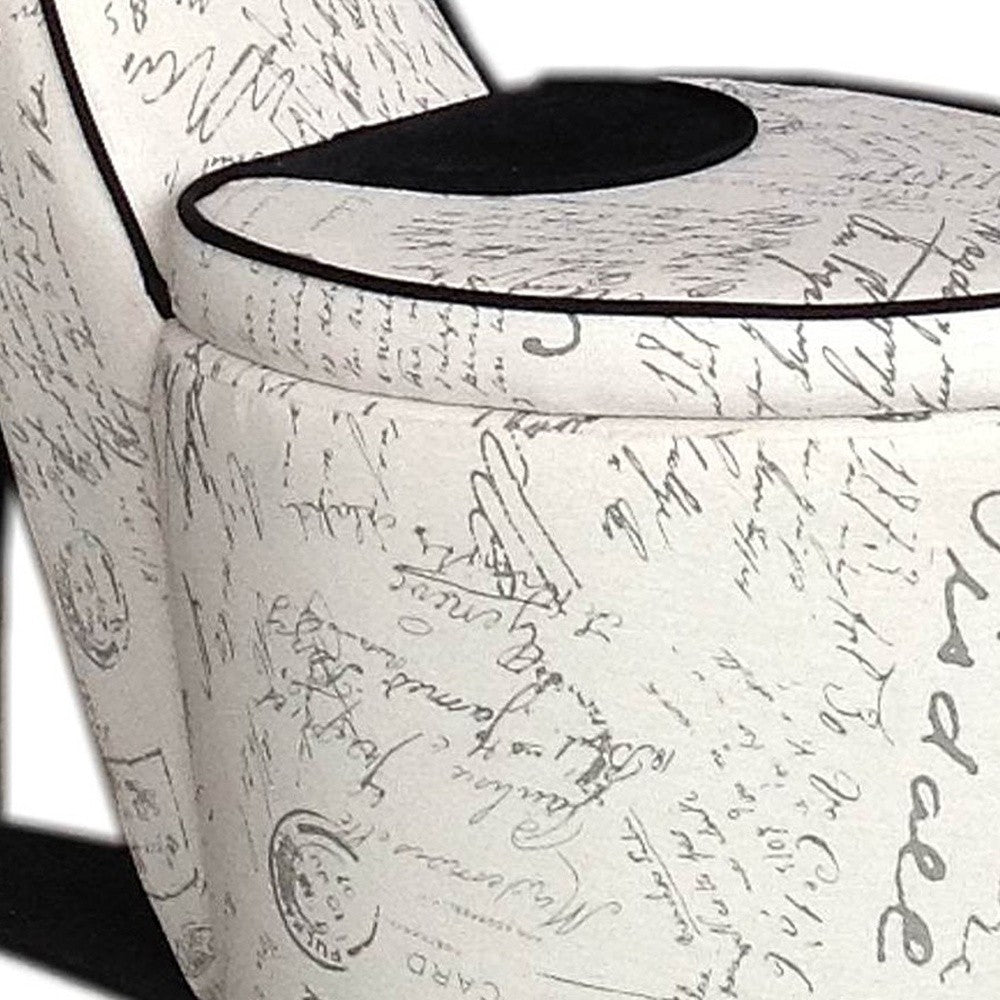 Ivory 100% Polyester Side Chair 16"