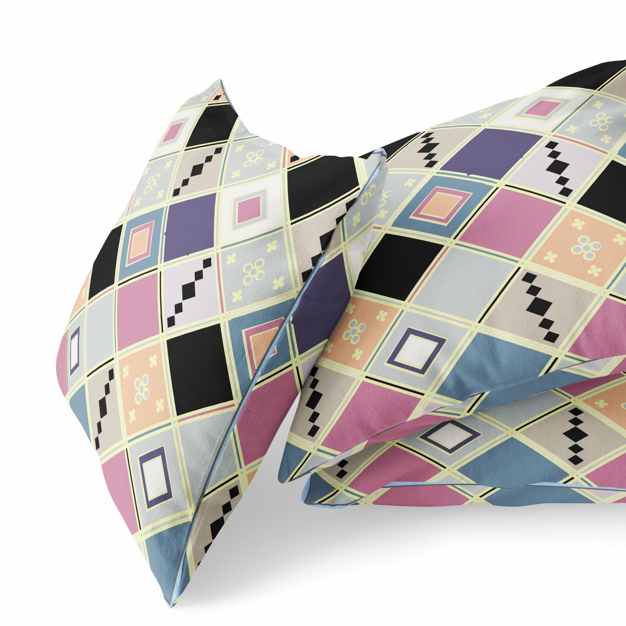 16" X 16" Pink And Gold Broadcloth Floral Throw Pillow