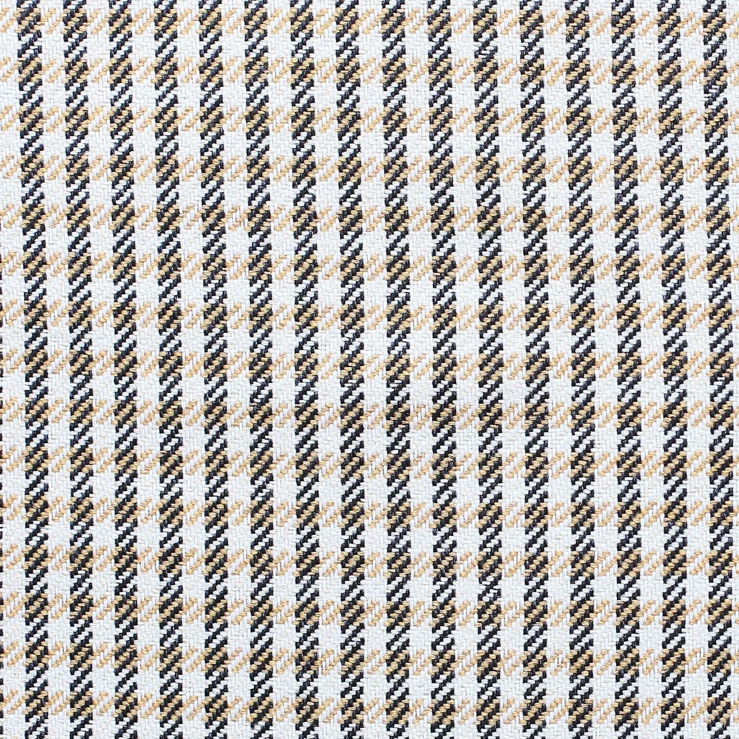 12" X 20" Brown And Black Houndstooth Zippered Handmade Polyester Lumbar Pillow Cover