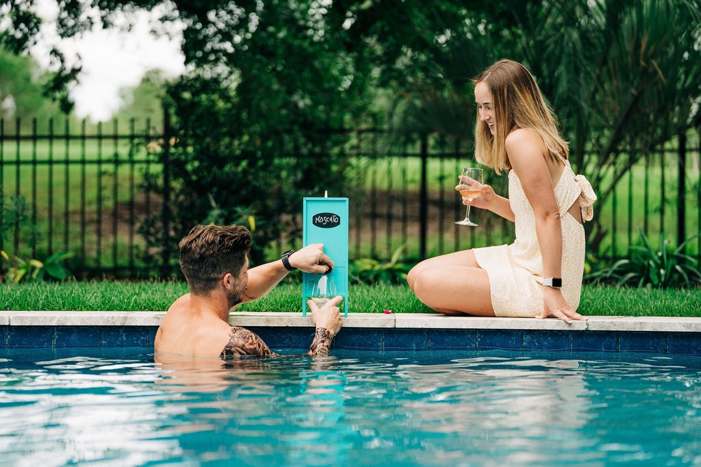 Chic Aqua Wine Beverage Dispenser